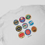 Crystal Palace Football Beer Mats Oversized T Shirt, thumbnail 3 of 10