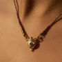 Love Bug Pink Tourmaline Adjustable Cord Necklace, thumbnail 1 of 11