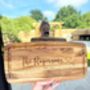 Mr And Mrs Wedding Engraved Chopping Charcuterie Board, thumbnail 4 of 6