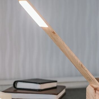Octagon One Desk Lamp Maple, 4 of 4