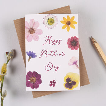 Personalised Pressed Flower Mother's Day Card, 2 of 2