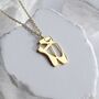 Ballet Pointe Shoes 18 K Gold Necklace For Kids Gift, thumbnail 2 of 5
