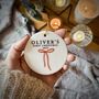 Personalised Baby's First Christmas Ceramic Christmas Tree Decoration, thumbnail 1 of 2