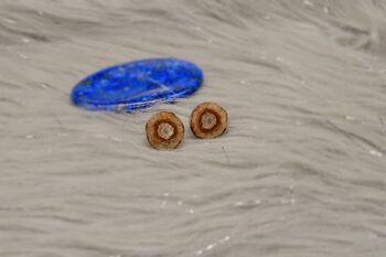 Sterling Silver Brown Agate Studs, 4 of 6