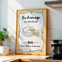 Du Fromage S'il Vous Plait, Cheese Please, Brie Print, thumbnail 3 of 7