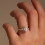 Created Brilliance Chloe Oval Lab Grown Diamond Ring, thumbnail 4 of 9