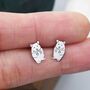 Kawaii Hamster Stud Earrings Sterling Silver, thumbnail 2 of 12