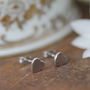 Nova Gold Slender Heart Earrings, thumbnail 3 of 3