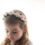 Flower Girl Flower And Pearl Bead Headband, thumbnail 3 of 4