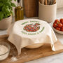 Personalised Pizza Dough Proving Tea Towel, thumbnail 1 of 4