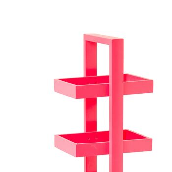 Neon Pink Gloss Contemporary Bathroom Caddy, 2 of 3