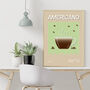 Americano Coffee Print Three Colour Options, thumbnail 4 of 6