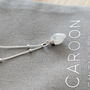 Rainbow Moonstone Semi Precious Gemstone Necklace, thumbnail 4 of 8