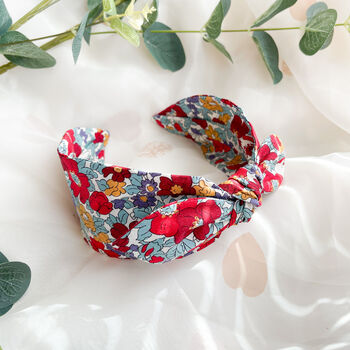 Floral Side Knot Headband Hair Accessory, 3 of 6