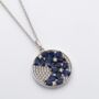 Blossom Sapphire 925 Sterling Silver Necklace, thumbnail 1 of 3