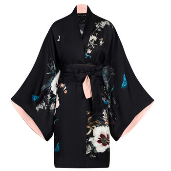 Silk Kimono Dressing Gown Garden Of Dreams, 4 of 11