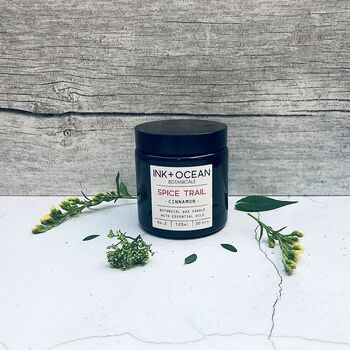 'Spice Trail' Aromatherapy Botanical Plant Wax Candle, 4 of 4