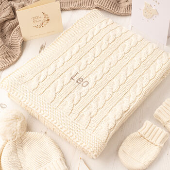 Little Star Baby Shower Unisex Cream Gift Box, 4 of 12