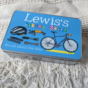 Personalised Cycling Metal Tin, 11 of 12