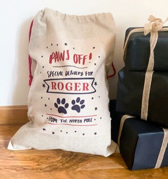 Personalised Pet Reusable Christmas Gift Sack, 3 of 4