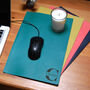 Personalised Premium Leather Mouse Mat, Name, Initials, thumbnail 5 of 8