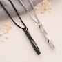 Mens Twist Memorial Necklace, thumbnail 4 of 4