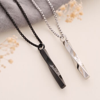 Mens Twist Memorial Necklace, 4 of 4