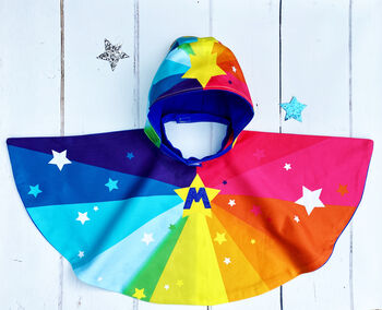 Personalised Baby Super Hero Cape And Bonnet Set, 7 of 8