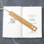 Personalised Gift Oak Bookmark Sun, Stars And The Moon, thumbnail 5 of 8