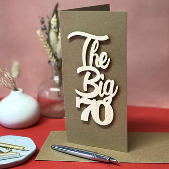Personalised Big 70 Birthday Card, 2 of 11