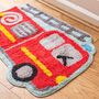Childs Fire Engine Red Rug, thumbnail 2 of 6