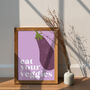 Personalised 'Eat Your Veggies' Colourful Art Print, thumbnail 1 of 4