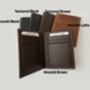 Personalised Leather Wallet, Gift For Fathers, thumbnail 7 of 7