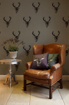 Stag Print Wallpaper, 3 of 6