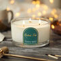 Christmas Scented Candle Large Three Wick Candle Luxury Gift, thumbnail 1 of 9