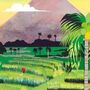 Bali, Indonesia Illustrated Travel Print, thumbnail 3 of 3