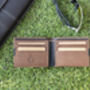 Personalised Brown English Leather Card Holder Wallet, thumbnail 6 of 10