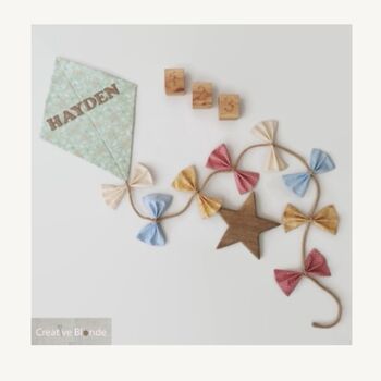 Mint Green Neutral Nursery Decoration, Baby Room Kite, 5 of 7