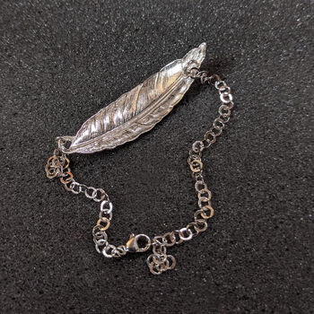 Silver Feather Bracelet, 4 of 6