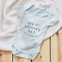 Personalised Blue Our 1st Father's Day Bodysuit, thumbnail 1 of 3