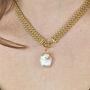 18ct Gold Plated Chunky Baroque Pearl Necklace, thumbnail 2 of 4