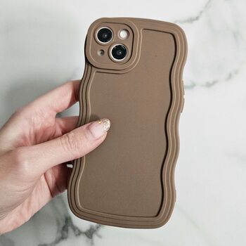 Mocha Gummy Wavy Phone Case, 2 of 9
