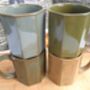 Set Of Four Assorted Reactive Glaze Hexi Mugs In Earth Tones, thumbnail 3 of 12