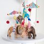 Personalised Party Animal Circus Cake Topper Set, thumbnail 5 of 8