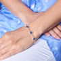Tanzanite Gemstone Handmade Ladies Silver Bracelet, thumbnail 3 of 6