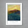 Scafell Pike Abstract Poster Print, thumbnail 3 of 3