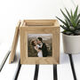 Personalised Oak Wedding Photo Cube Keepsake Box, thumbnail 3 of 4