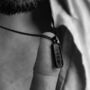 Black Personalised Tag Pendant Necklace, thumbnail 4 of 4