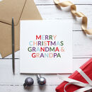 'merry Christmas Grandma Or Grandad' Christmas Card By Purple Tree ...