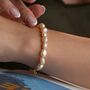 'Modern Elegance' Pink Baroque Pearl Bracelet, thumbnail 8 of 9